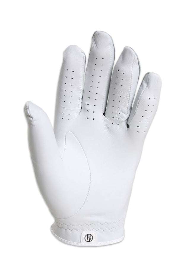 HJ+Glove+Half+Finger+Cotton+Knit+and+Leather+Mens+Golf+Gloves+XL+%23gc+924  for sale online
